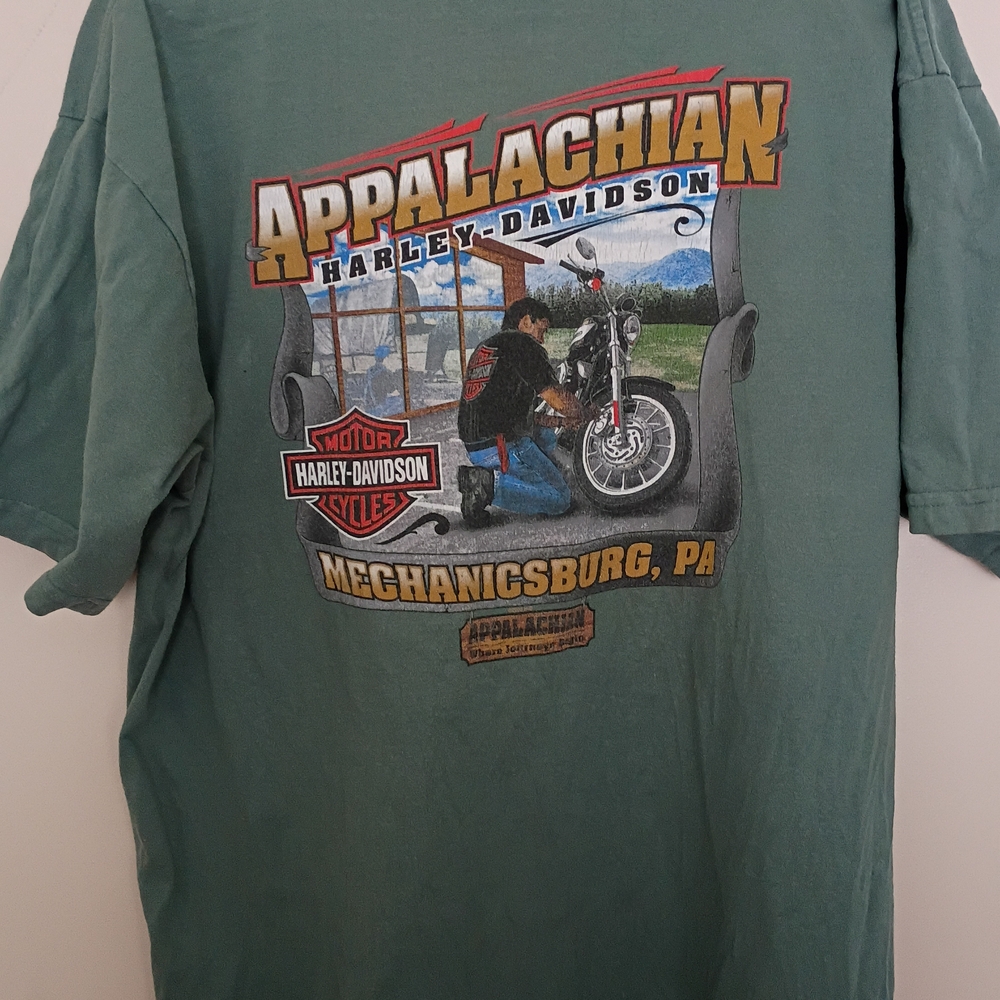 Harley-Davidson Green Men's T-Shirt